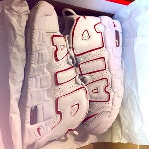 The shoes are called Nike uptempo(black and white).